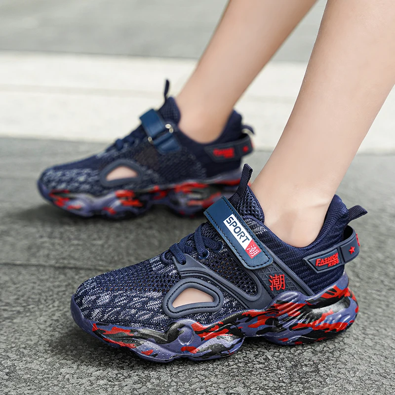 New Design Spring Autumn And Winter Breathable Student Lace-up Sneakers Children Casual Thick-soled Increased For