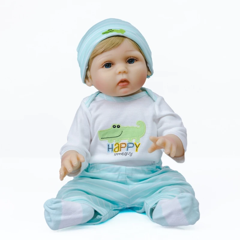 NPK 47Cm Birthday Gift Flexible Soft Touch Full Body Soft Silicone Girl Reborn Dolls Newborn Baby Dolls for Sale