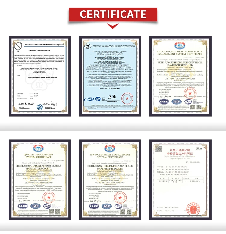 Large Volume Light weight designed Cryogenic 15 cubic meter LNG tank specialized transport vehicle