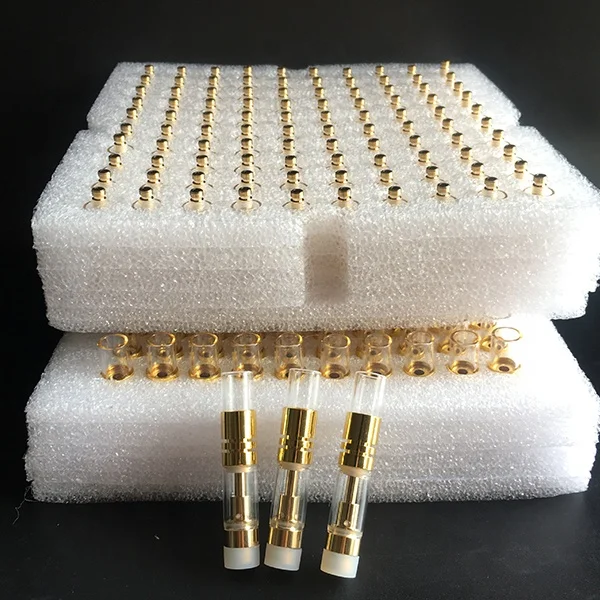  Стеклянный мундштук Керамические Золотые картриджи для вейпа CBD TH205 керамическая катушка вейп корзина 0 5 мл 1 M6T G5 керамические