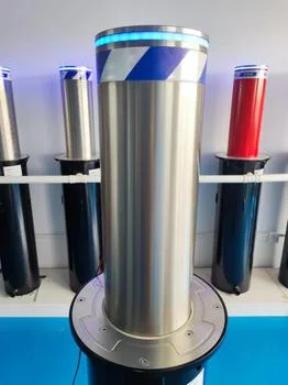 Automatic Rising Bollards Traffic Protection Public Entrances Vehicle Access Control Electronic Hydraulic Traffic Barriers