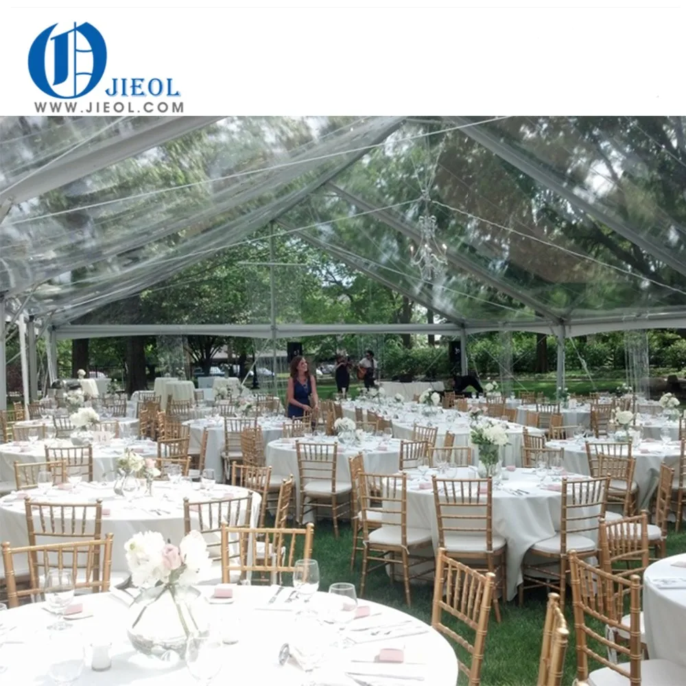 high quality 500 People Transparent Glass Marquee Wedding Party Tent