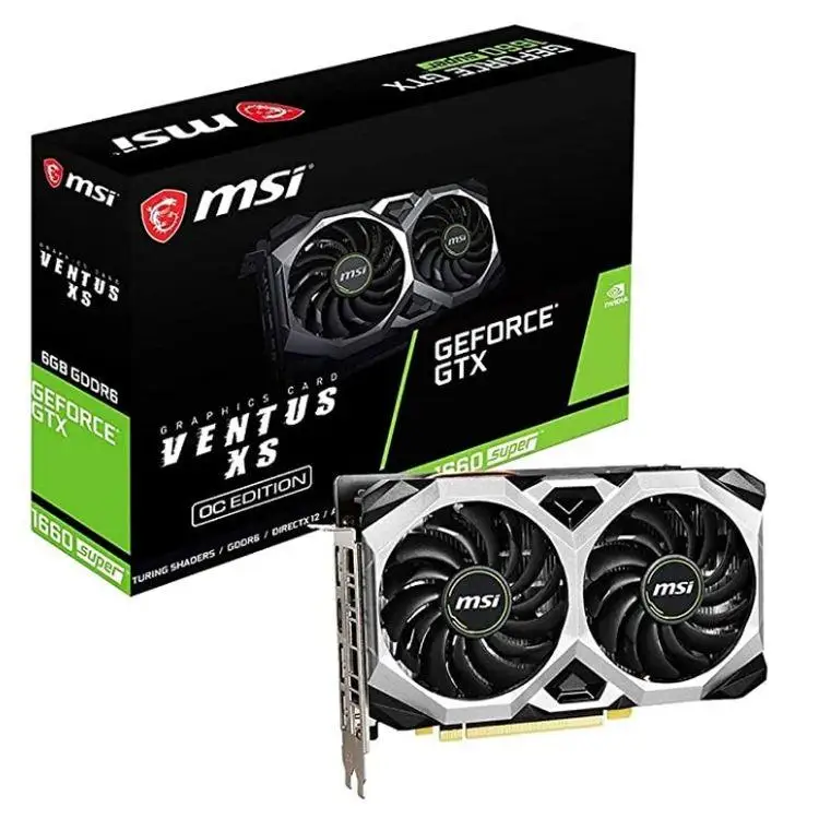 Used Msi Original Geforce Gtx1660 Super 2x Used  Video Card 6gb Gddr6 Gpu 192bit Game