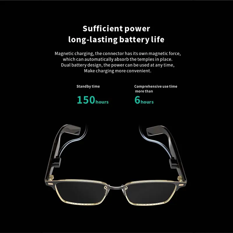 ALOVA Fashion Glasses Sunglasses Polarized Sports Smart Bluetooth Earphone Sunglasses