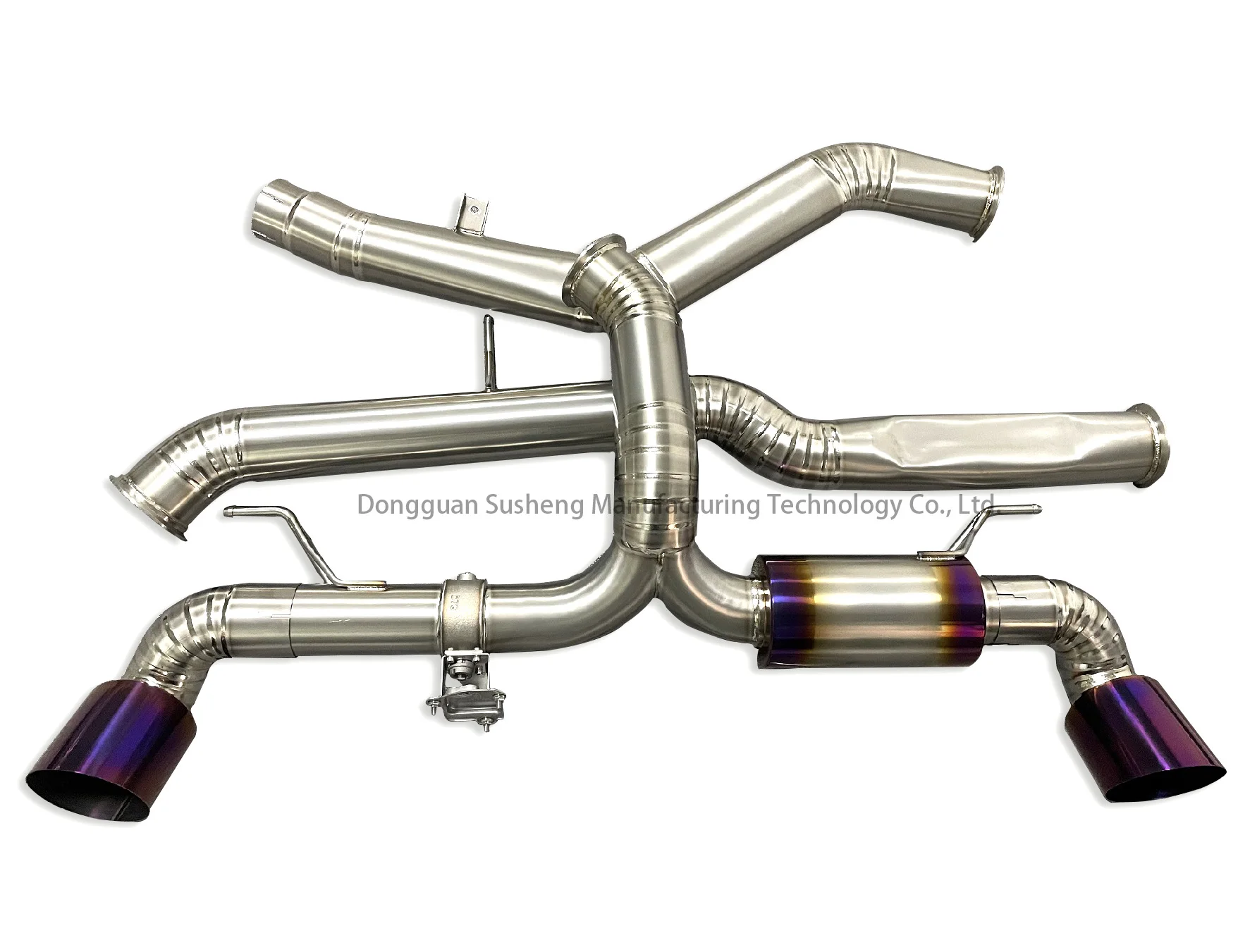 304 Stainless steel /titanium alloy exhaust pipes exhaust muffler For Toyota Supra GR A90 3.0T 2020+ 89mm Catback Exhaust system