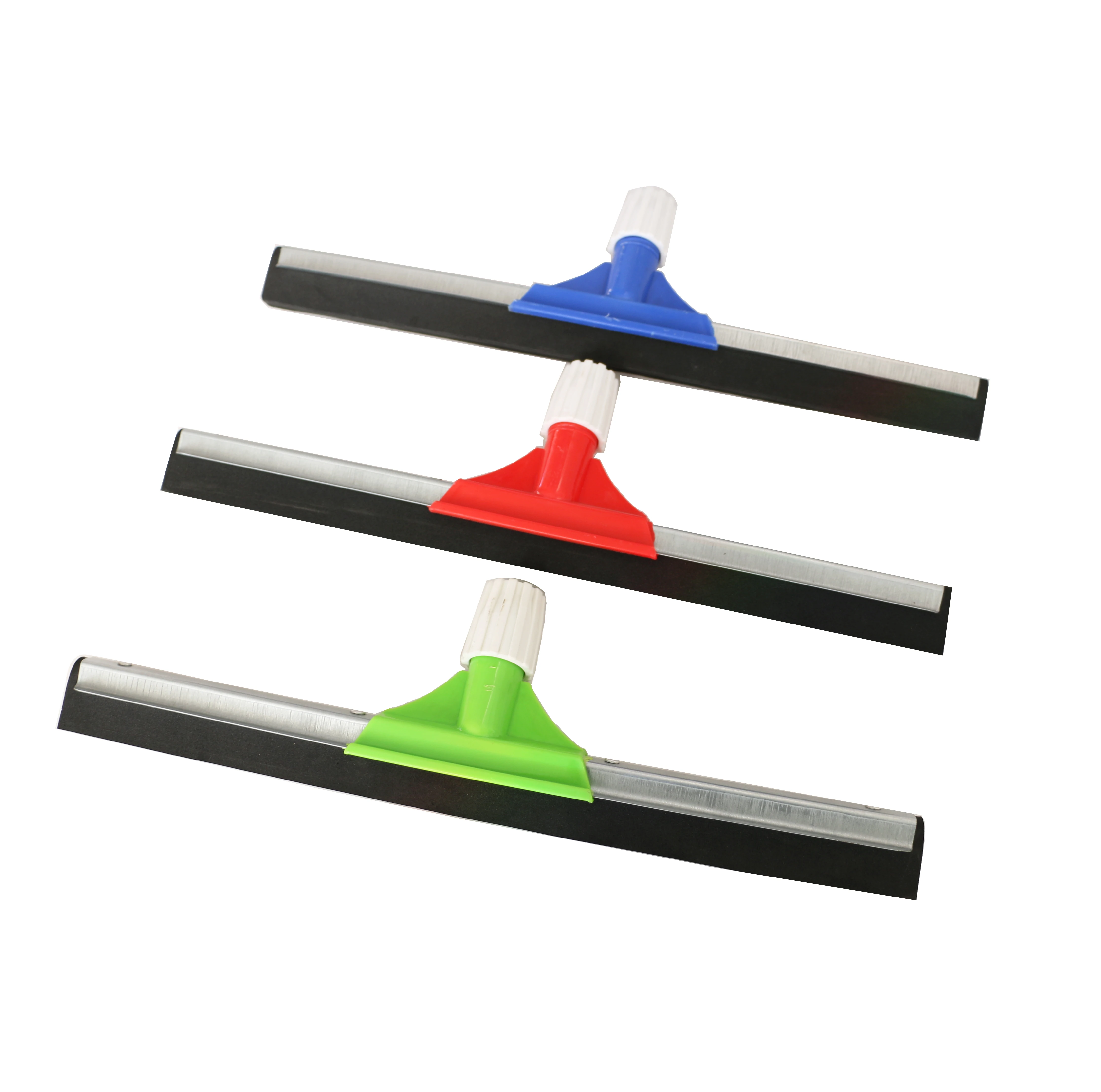45cm metal&plastic floor squeegee, steel material floor wiper with long metal pole