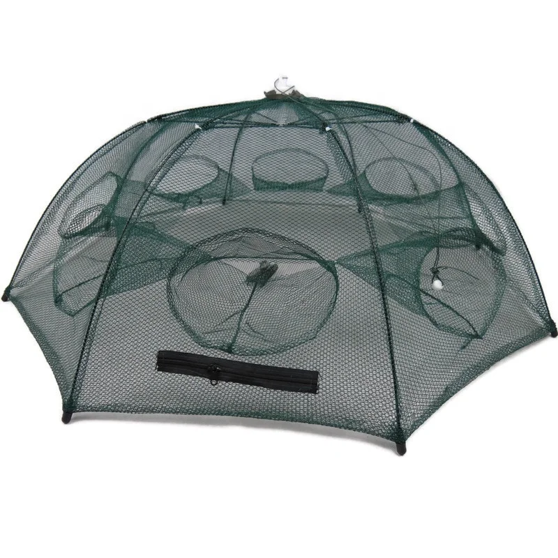  Sotelo Umbrella Cage 8 Holes Fishing Net Trap Folding Portable Automatic Fish Shrimp Lobster