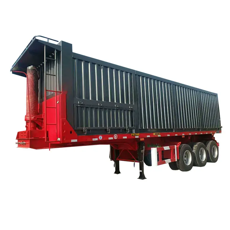 Shandong Factory High Quality Tri-Axle U Shape Hydraulic Dumper Tipper Semi Trailer 6 Axles After Dump Cargo Semi Trailer