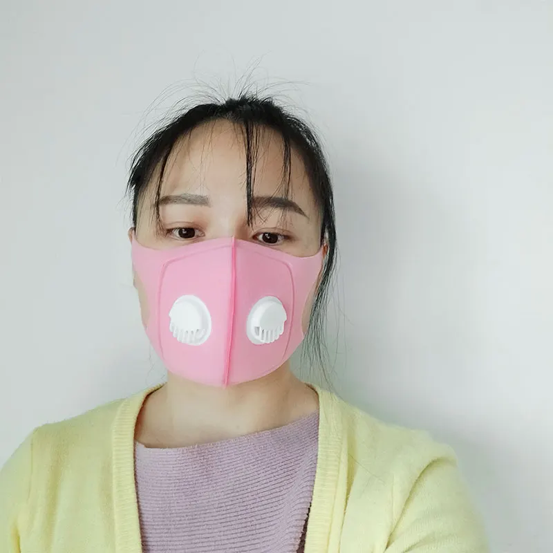 
PM2.5 Anti Fog Washable Double Valves Dust Mas k polyurethane colorful fast delivery 