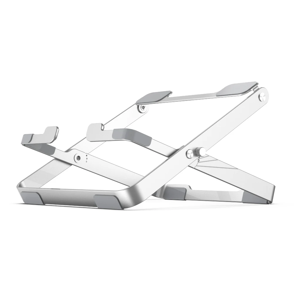 2021 Adjustable Portable Aluminum Laptop Stand Folding Height Adjustable Foldable Portable Desktop Holder Riser Stand