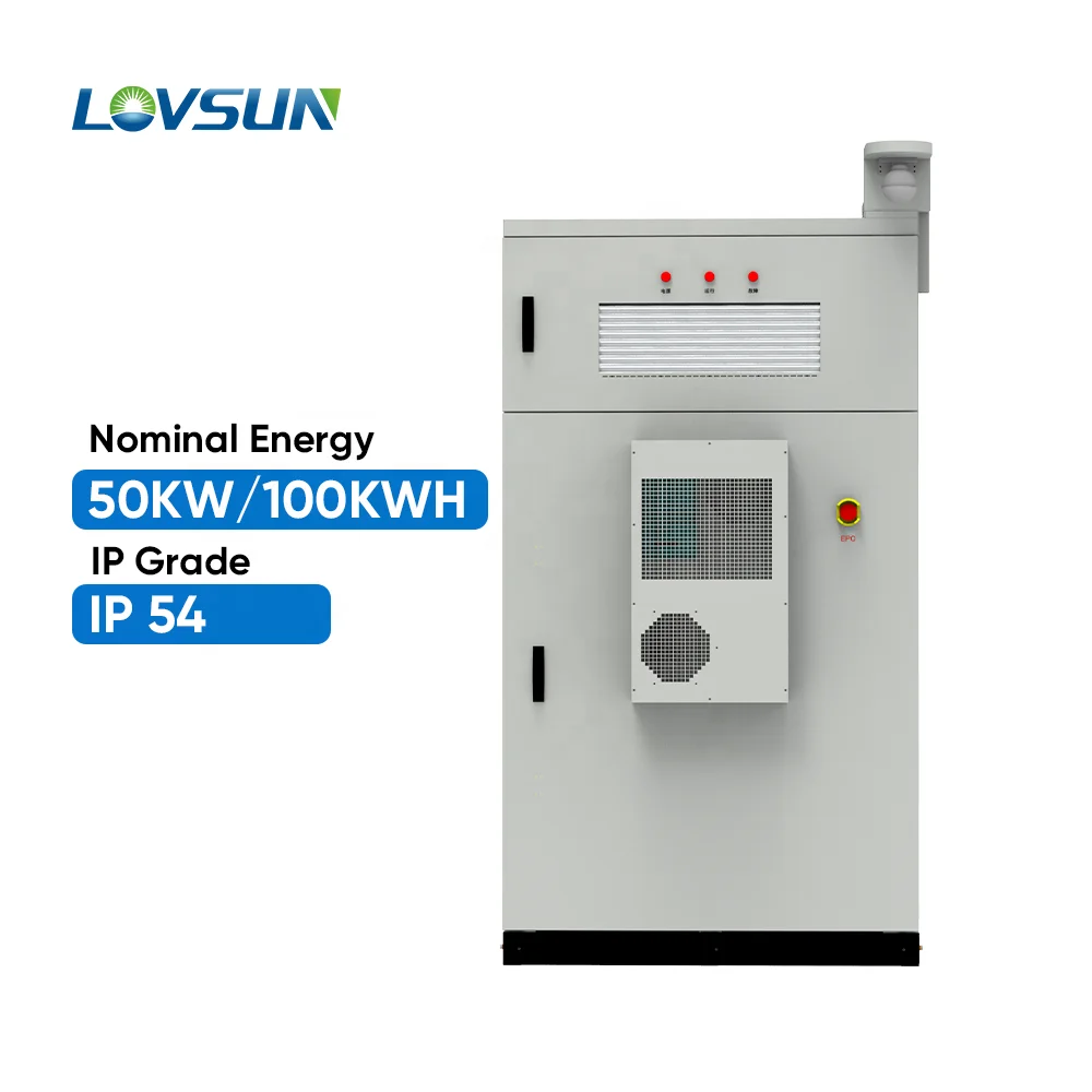 All In One Commercial 50kw/100kWh Ess Cabinet Battery Modular Energy Storage System With Converter Battery Air Cooling