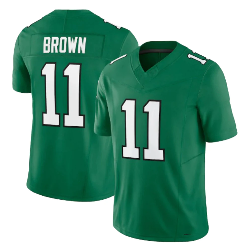 2024 Men 26 Saquon Barkley 6 DeVonta Smith Football Jerseys 62 Jason Kelce 1 Jalen Hurts 11 Football Jersey Size S-3XL