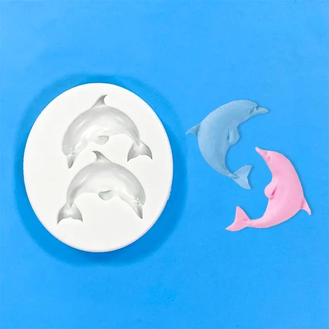 Dolphin Silicone Mould De Silicona De Barra De Chocolate Molds Polycarbonate Bag Custom Chocolate Bar Mold