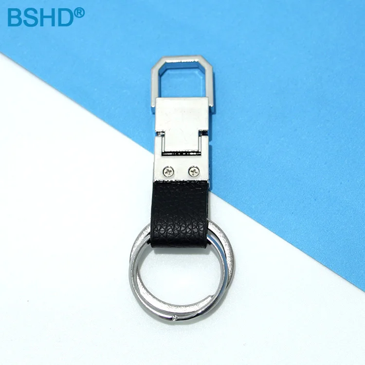 Home Office Hand Car Metal Keychain Custom Pu Leather Braided Rope Retro Hand Woven Key Chain