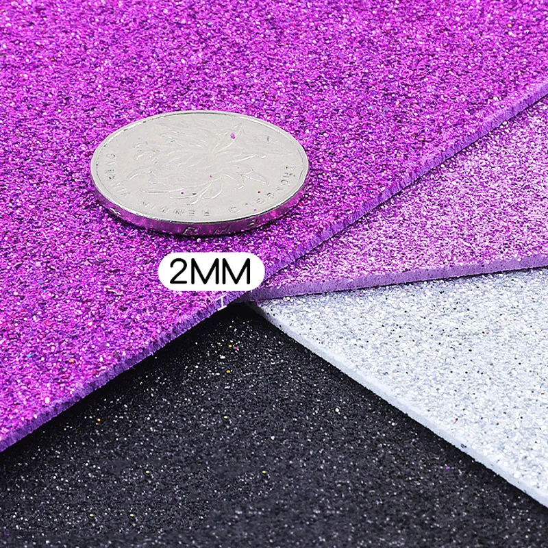 Bview Art Eco-friendly Goma EVA foam sheet 2mm Color EVA Glitter foami EVA Foam sheet for craft