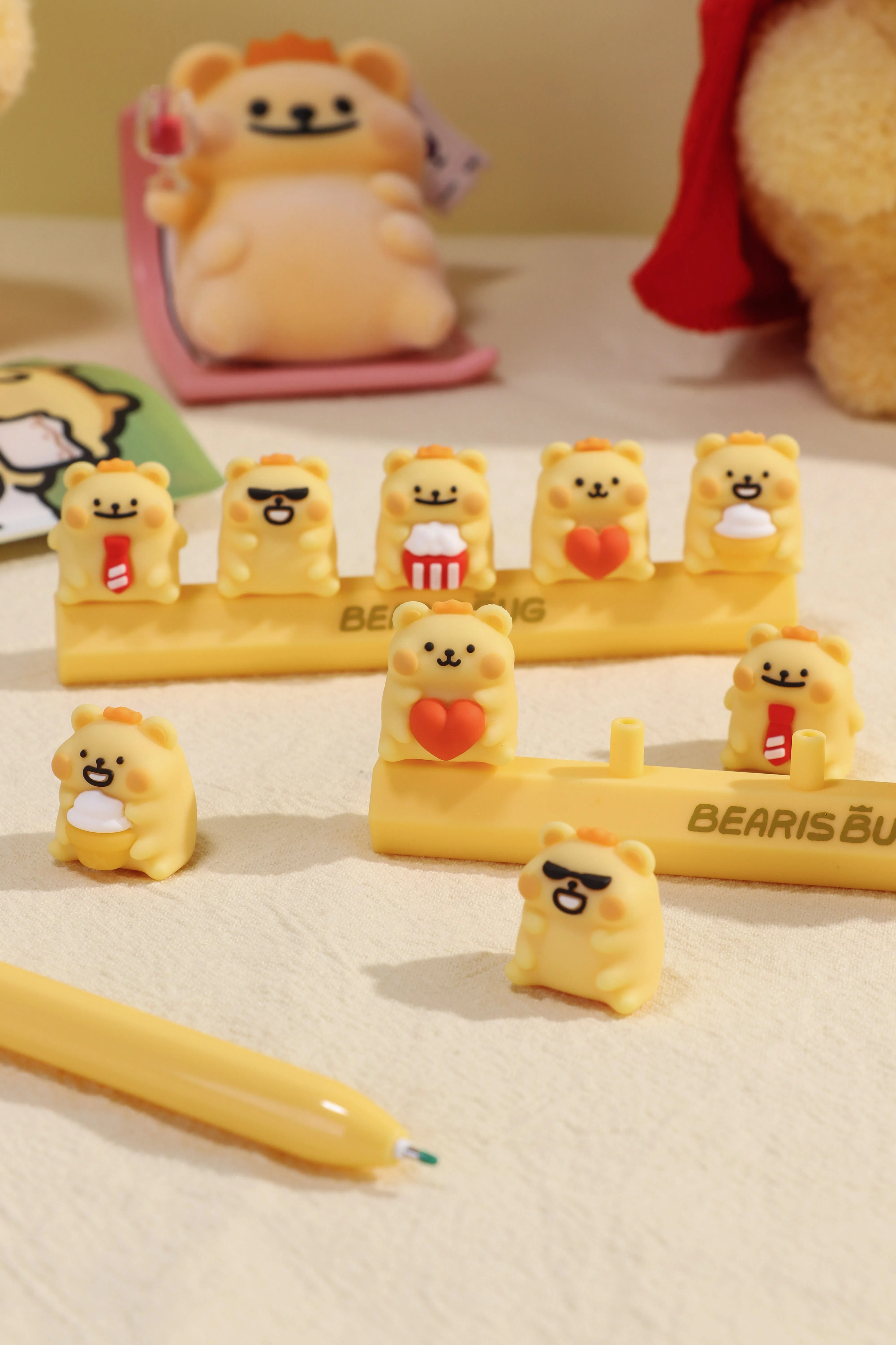 KUKI Kawaii Cute Cartoon Pink Color Pens Girl decoration pen Gel Pen for Girls School Supplies Learning Stationery