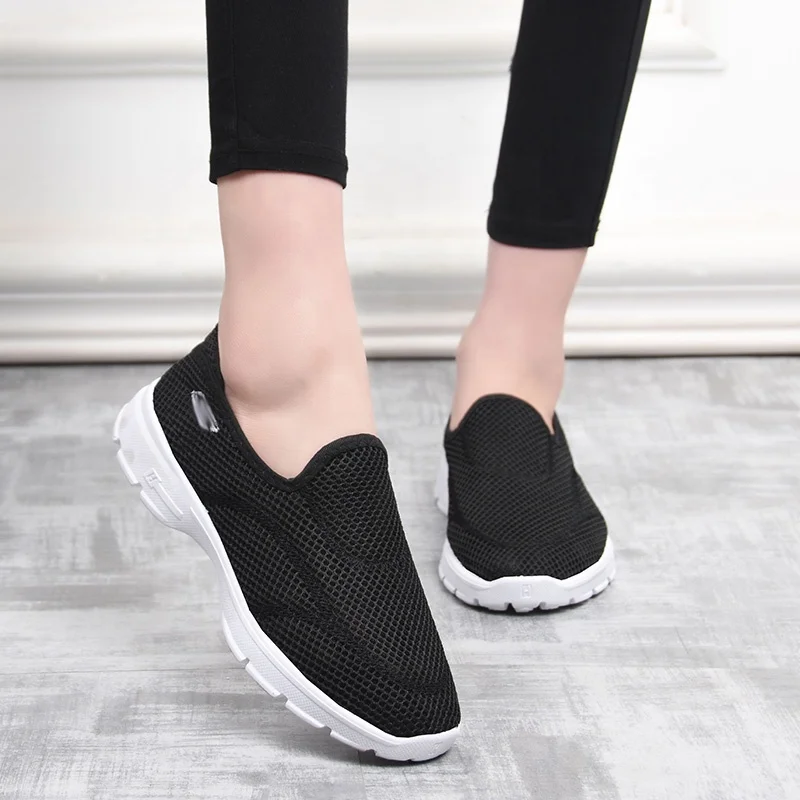 
B11W b version flat casual shoes women soft sole zapatos chaussures de sport damas moda women mesh shoes 