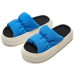 funny candy thick sole home slippers sponge upper shoes designer hit color bedroom women slides unisex slippers