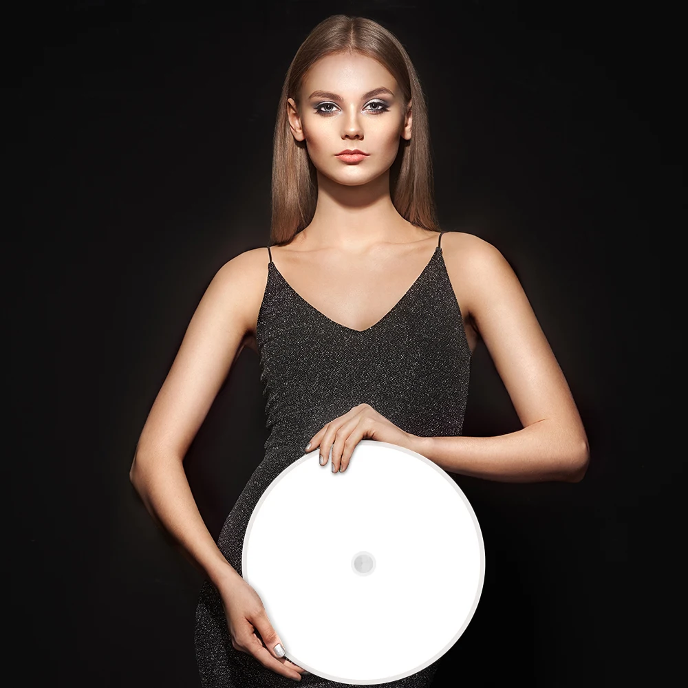 Modern 24W LED Sensor Ceiling Lamp for Bedroom Surface Mounted Turn-Off Sensor Cordless Acrylic Panel Cover