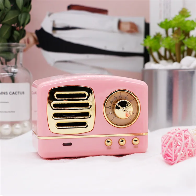 Music Mini High End Quality Vintage Loud Smart Cooler Box Radio Fm Usb Speaker Wireless Portable With Fm Radio Usb