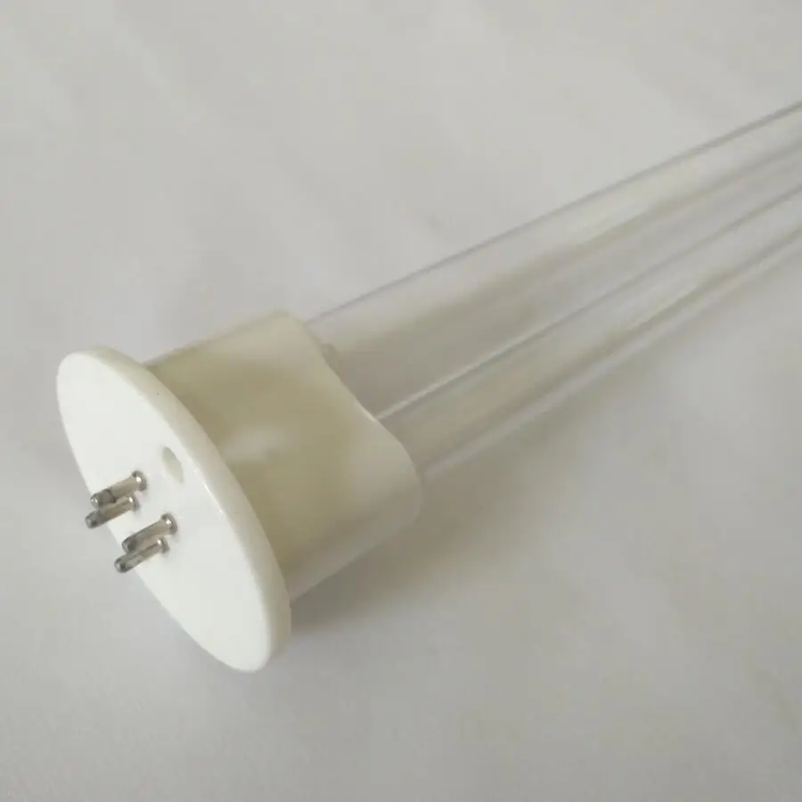 uvc sterilization remove waste gas  uv lamp 810mm 1000mm 4p U shape high ozone 184nm oil flue  washing fume duct uv