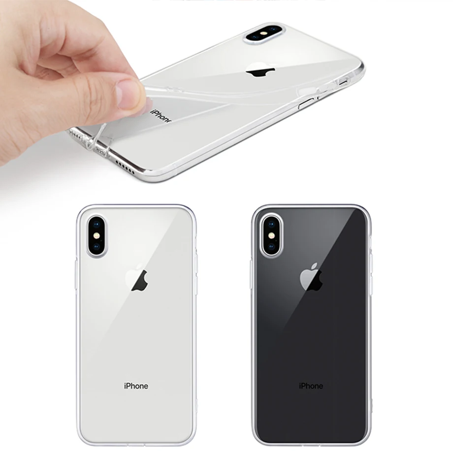 Mobile Cover Supplier Cellphone Casing Cell Phone Soft TPU Silicone Clear Transparent Shockproof Case For IPhone XR XS Max