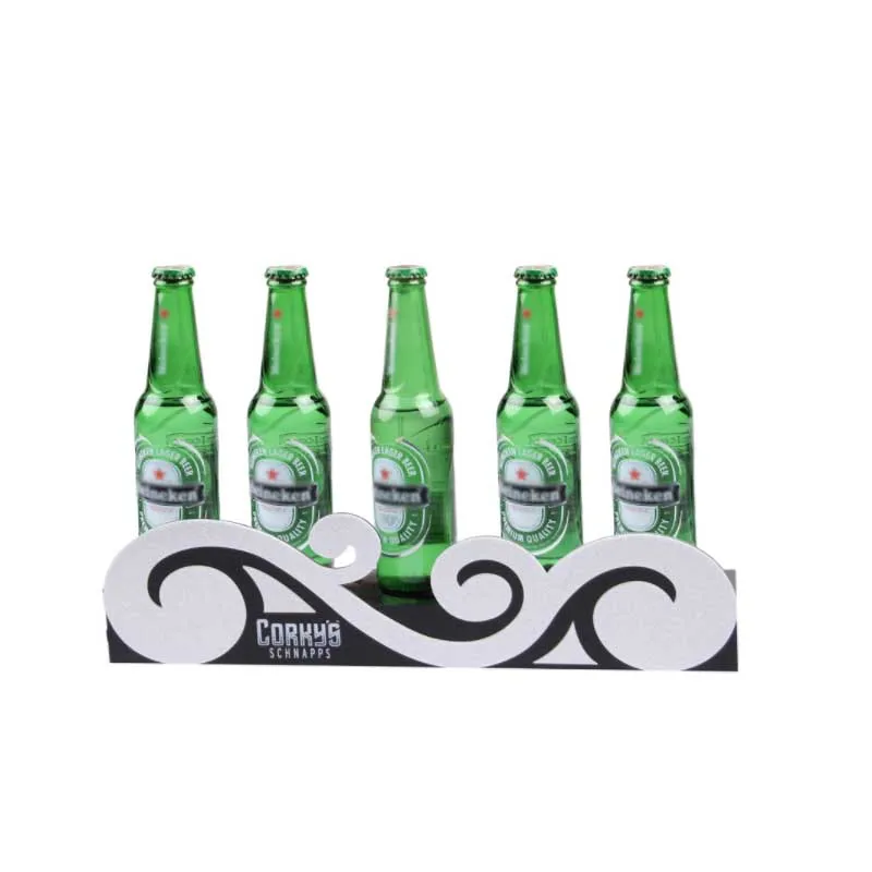 Factory Custom Black Desktop Stand Shop liquor Wine Bottle Holder Acrylic Display