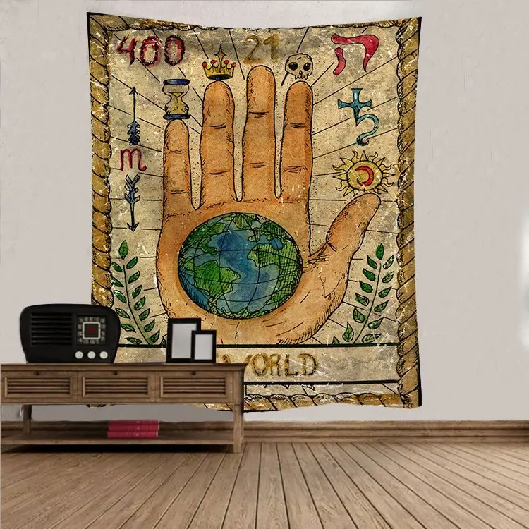 Vintage  Sea Turtle Retro Bohemian Ocean Animals Marine Life  Wall Hanging Underwater World Starfish Tapestry