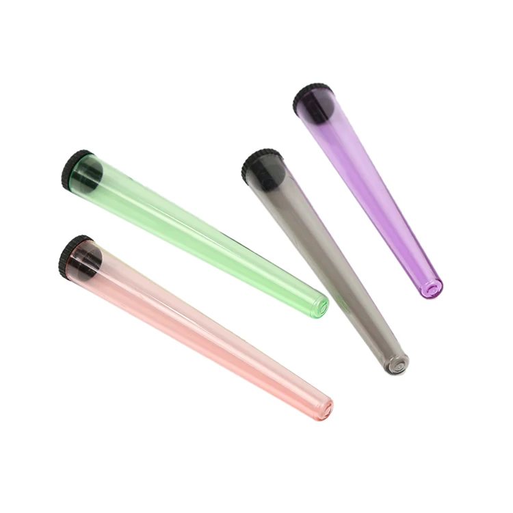 Best selling wholesale transparent custom color plastic cone tube tubes