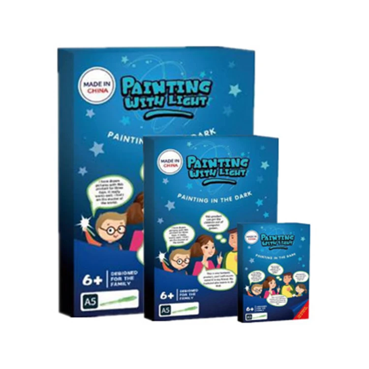 A3 A4 A5 Magic Luminous Drawing Board Draw With Light-Fun Doodle Board Fluorescent Pen Writing Tablet Kids Educational Toy