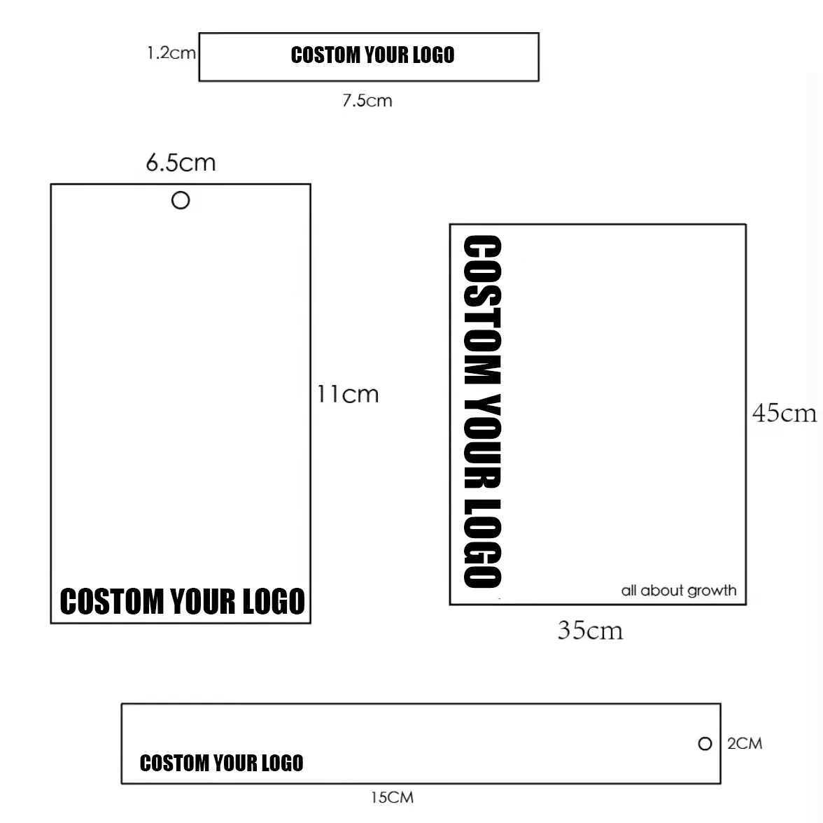 Custom brand name price labels garment manufacturing clothing product paper hang tags with logo