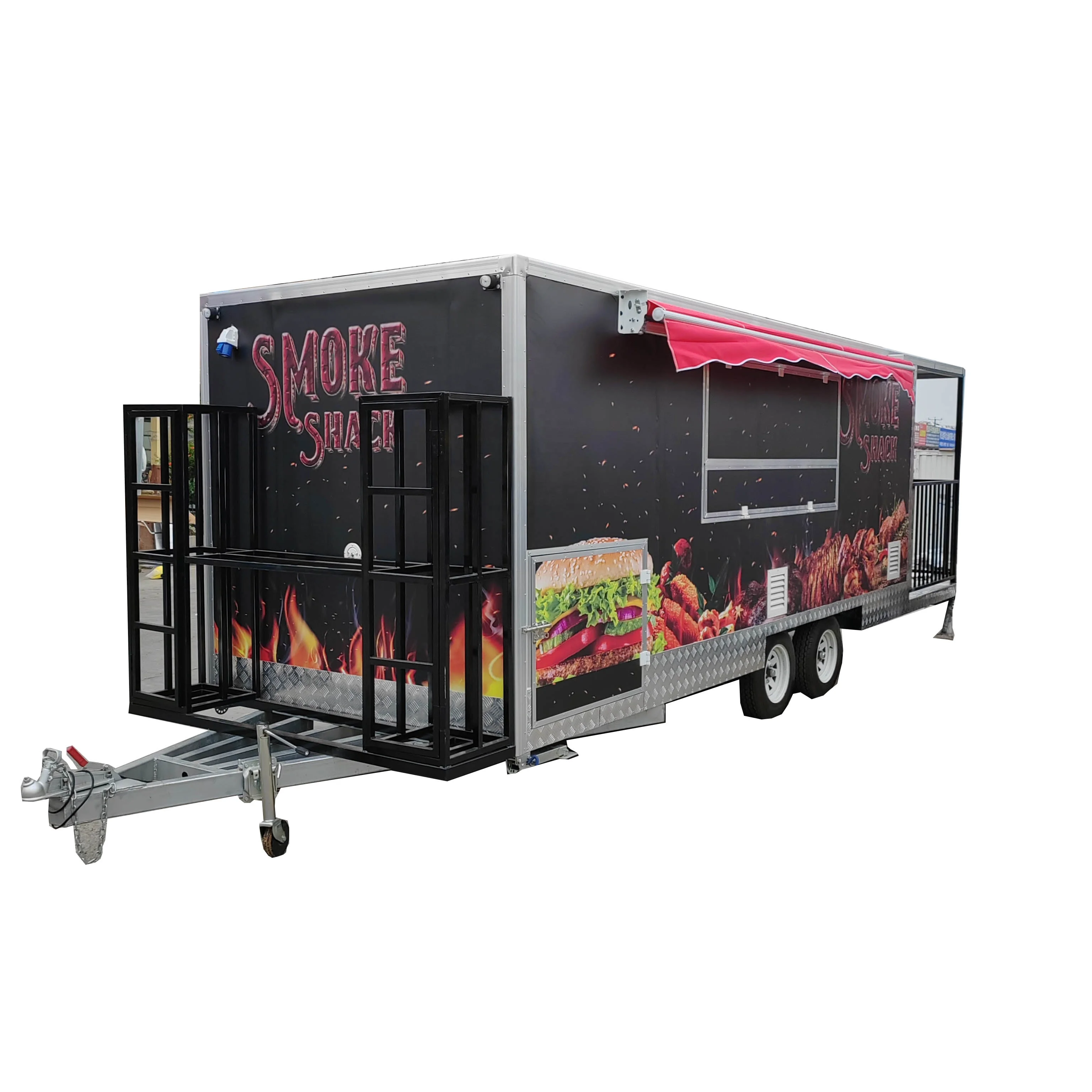 Квадратный фут трейлер фургон трейлер для еды Mobil Camper трейлер для барбекю
