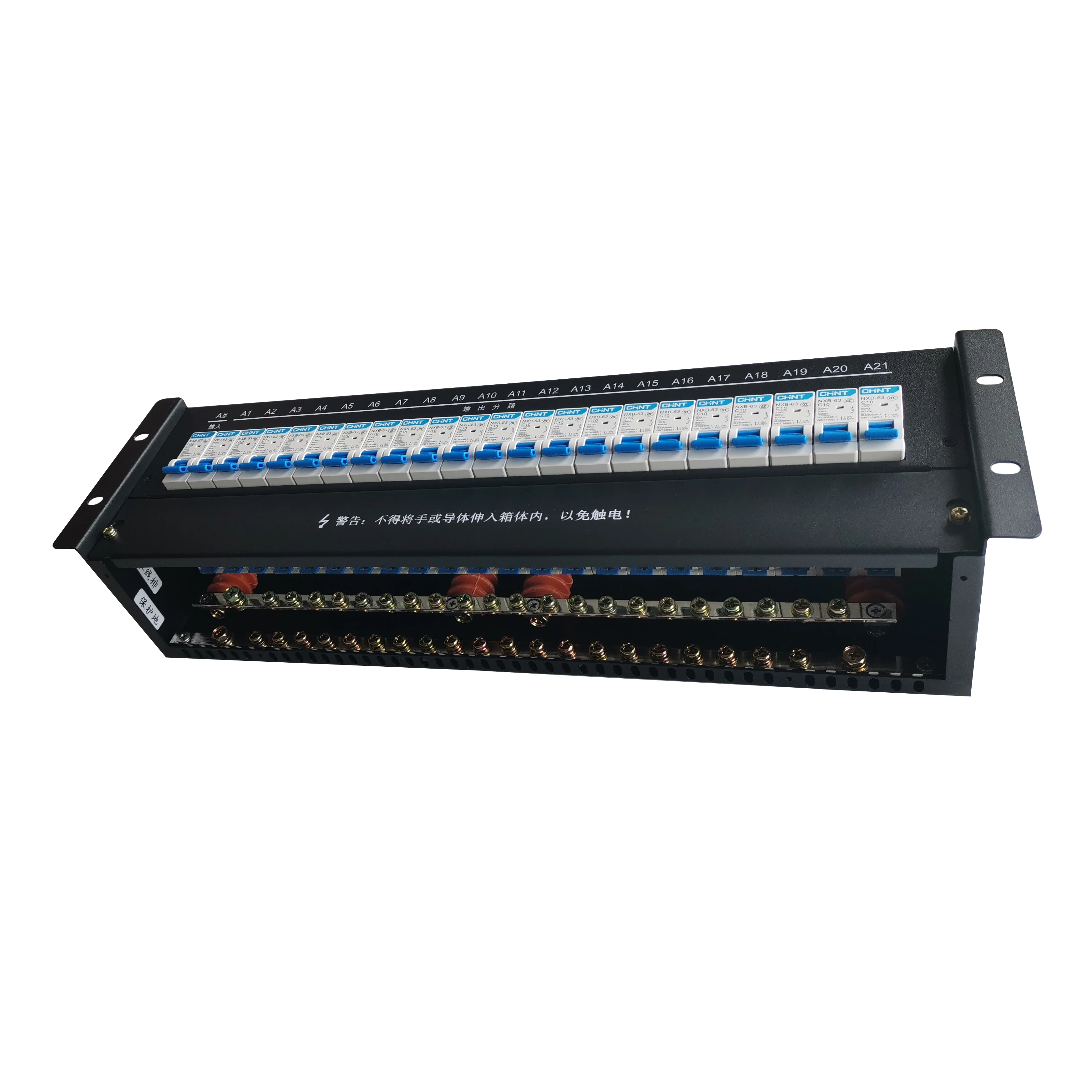AC power supply unit 2-21 branch distribution box 19-inch special PDP cabinet distribution box rack top unit box
