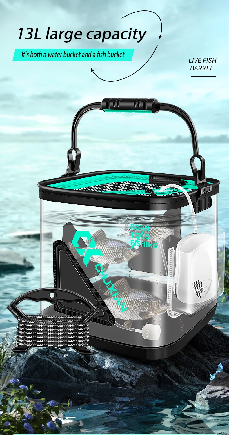 Collapsible Bucket Multifunctional Portable Collapsible Fishing Bucket Wash Basin Folding Bucket Water Container