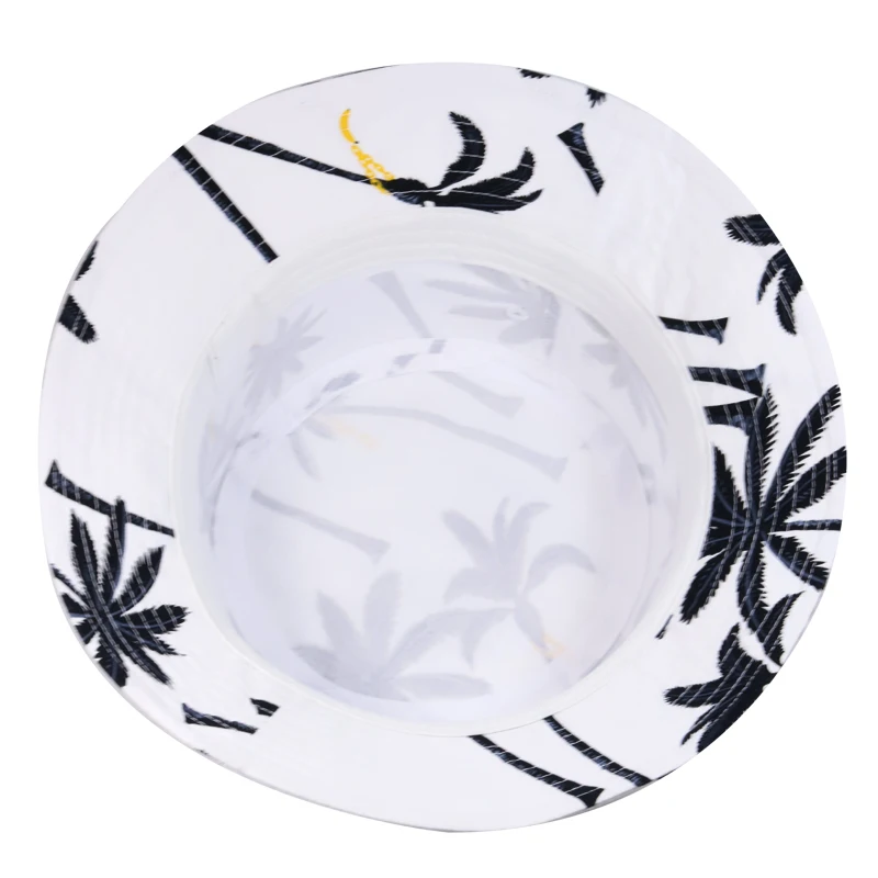 Custom Fisherman 100% Cotton Printed Short Brim Fashion Australian White Bucket Hat