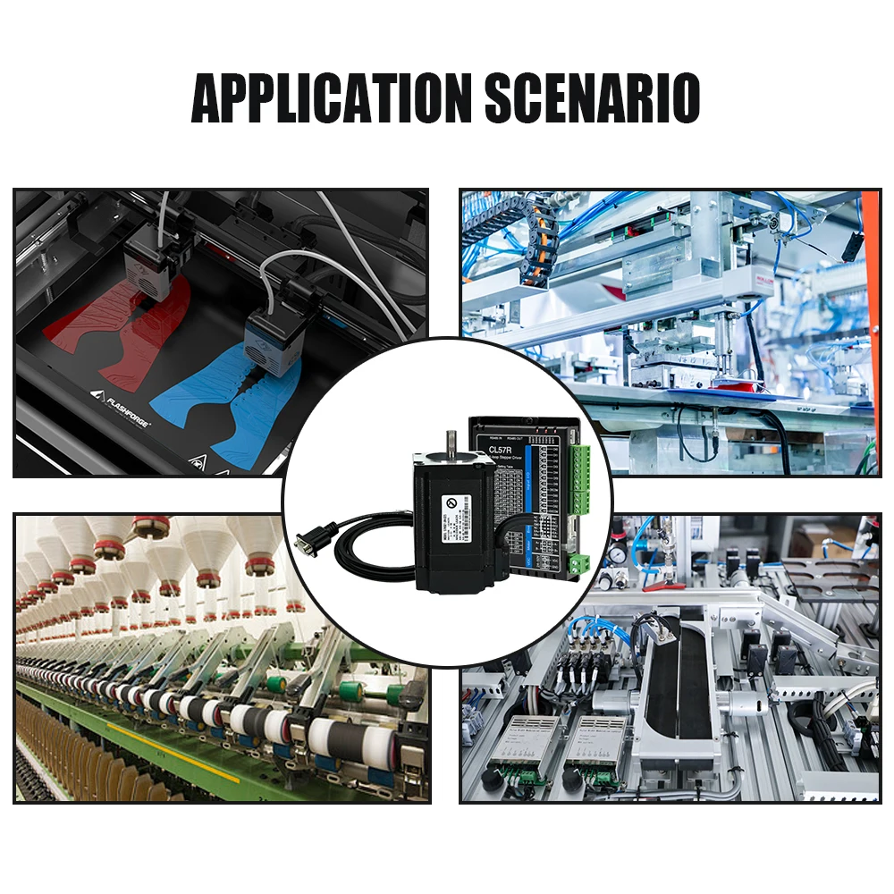HLTNC motor kit nema23 57 Closed Loop Motor Paso a Paso with RS485 Modbus Digital Motor Driver CL57R Hybrid Servo Driver For CNC