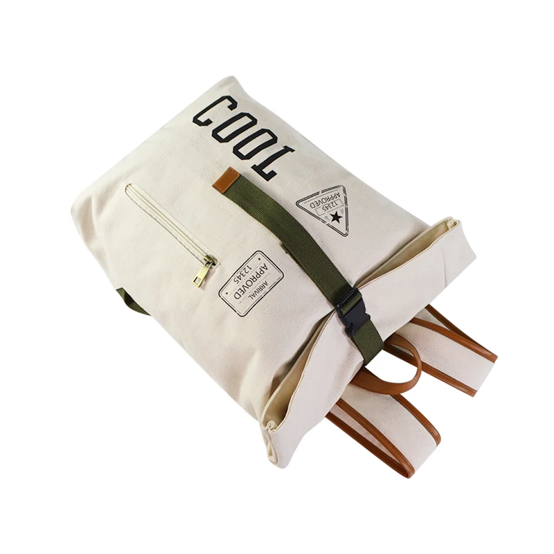 Vintage Canvas Backpack Old Fashion Backpack with Cool Printing Original Design by Senda Vietnam Bag Factory OEM/ODM Service