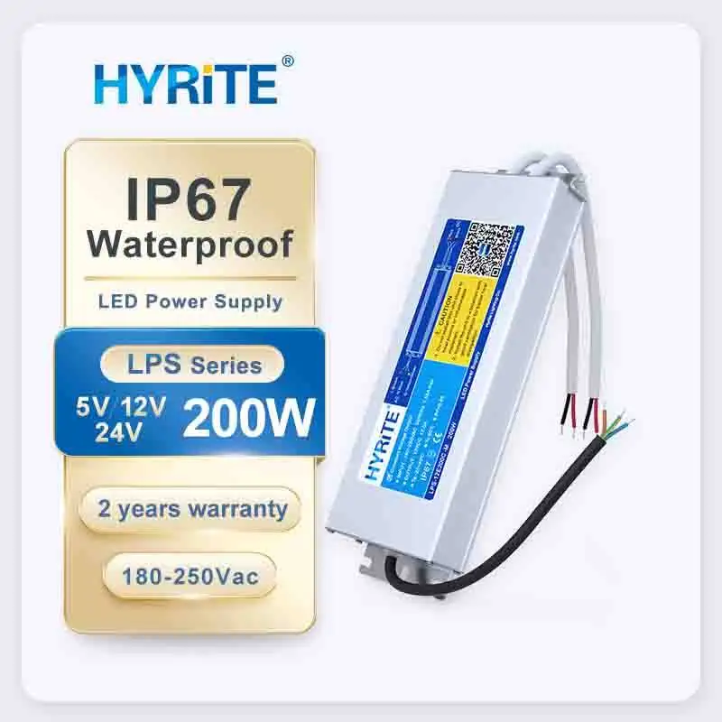 200w 300w 400w outdoor led driver High quality ip67 ip68 waterproof 12v 24v waterproof led power supply for led strip light