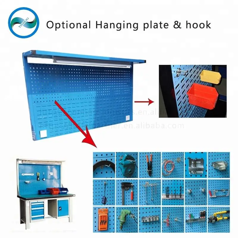 Industrial OEM customized drawer cabinet adjustable mobile workbench with wheels