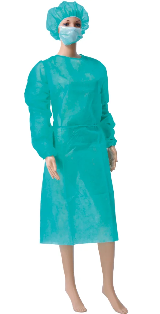 Disposable blue isolation clothes custom breathable disposable surgical gowns