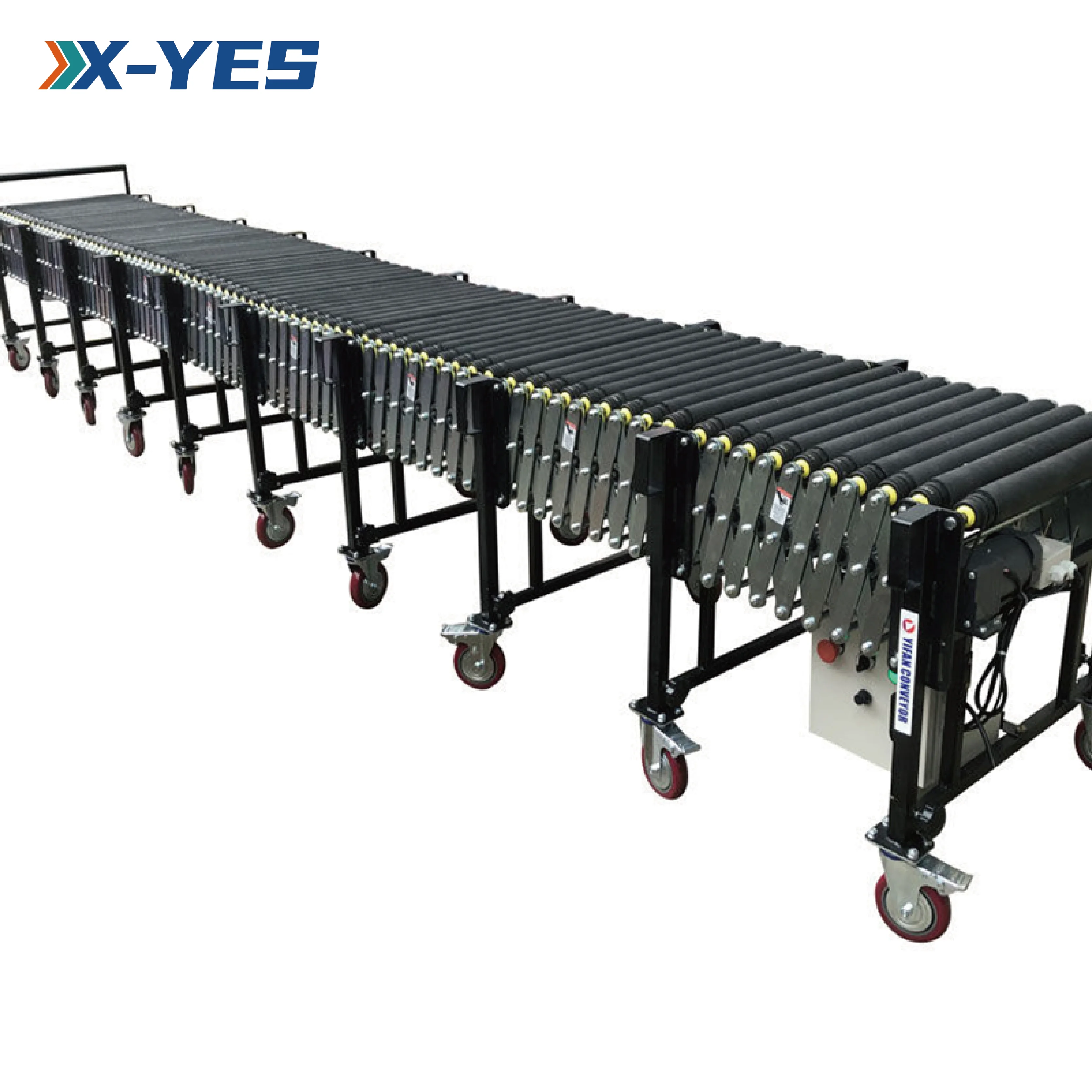 Customized Flat Flex Belt Flexible Portable Roller Conveyor