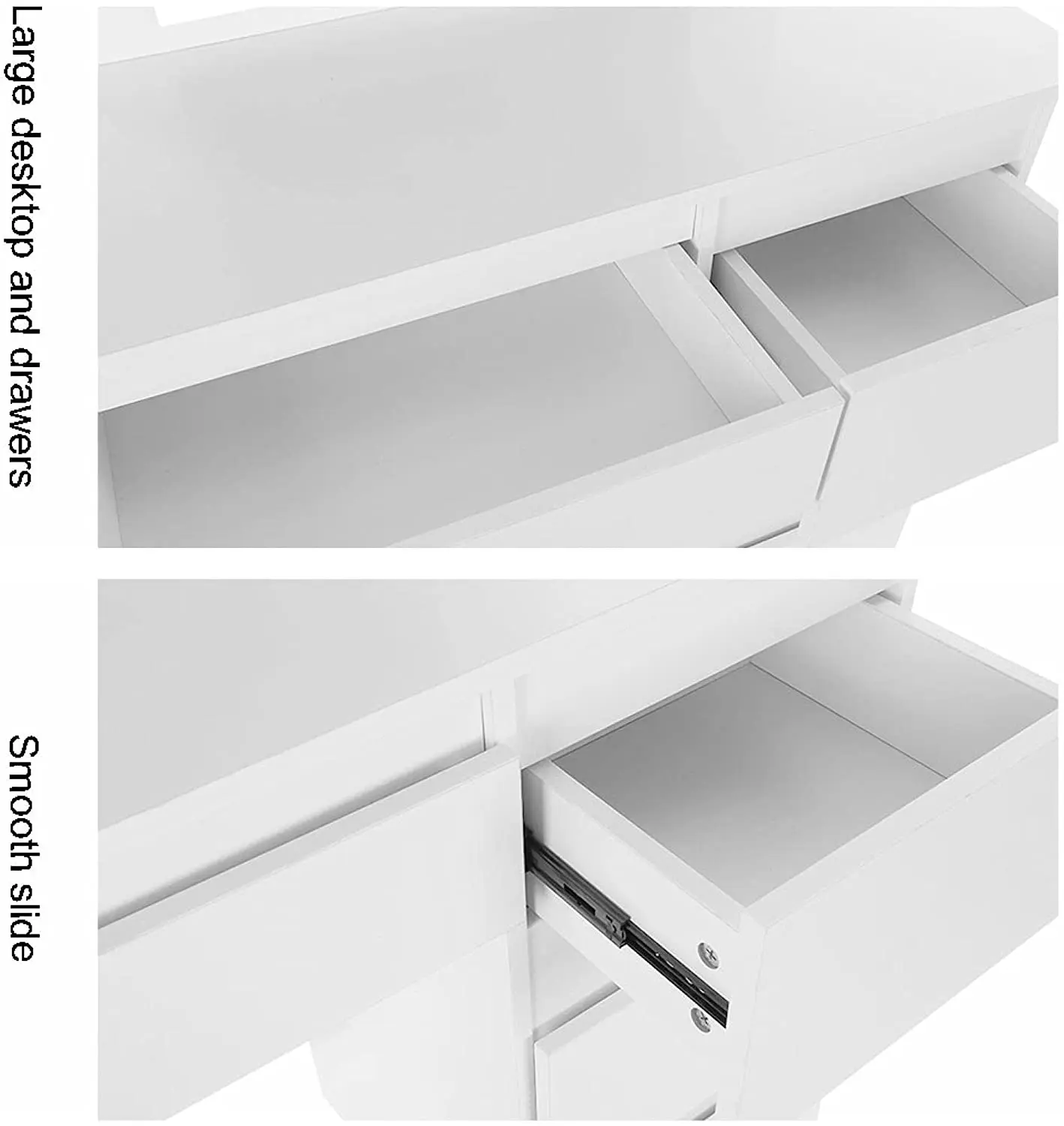 Makeup dresser dressing table wooden with mirror white dressing table