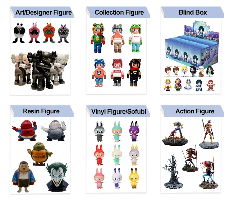 OEM&ODM wholesale collectible figure custom plastic anime figure toy set 3d cartoon model action Figure factory