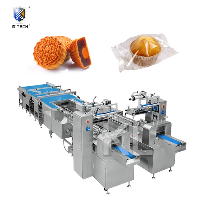 Автоматическая машина для запечатывания и упаковки для лунного торта/чашки торта/печенья