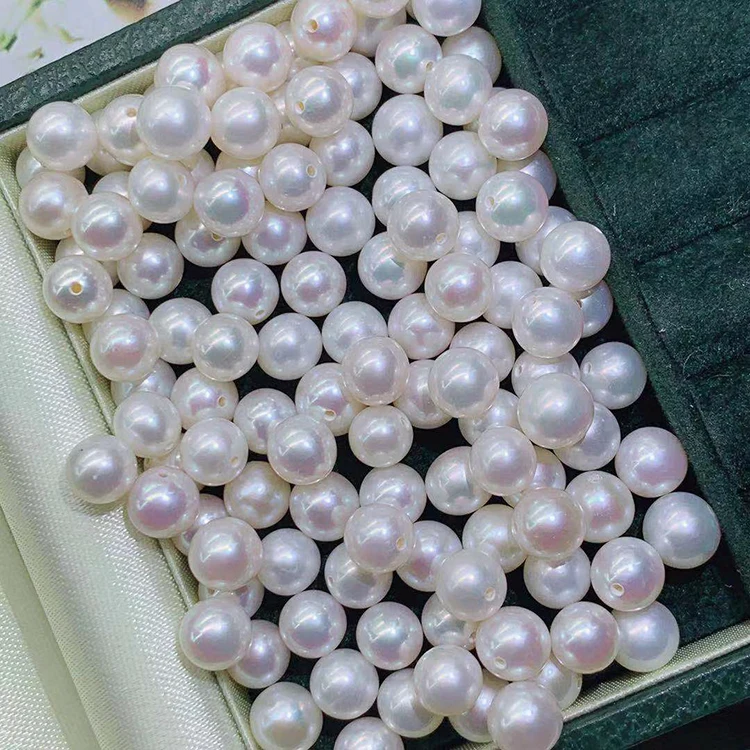 Certified  ZZBKZ008 Supply Freshwater Pearl 2 3Mm Round  Pearl Beads Loose Half Drilled Pearl Factory Wholesale