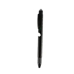 Ballpoint pen with level and screwdriver ruler stylus and scale multi-function metal tool pen