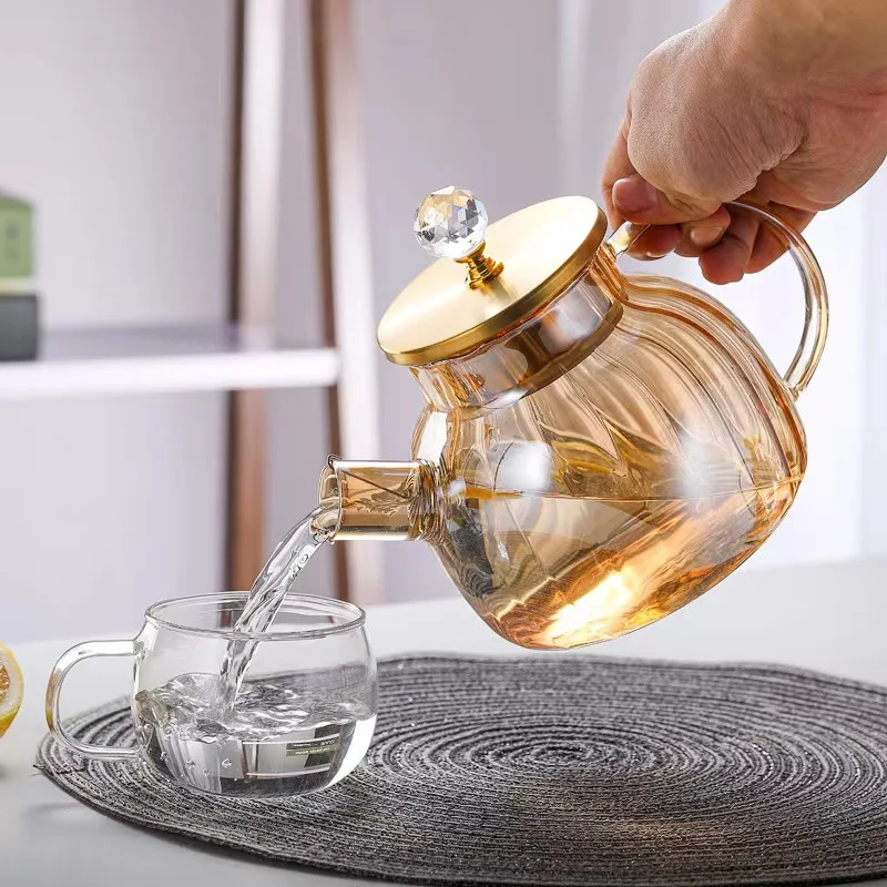 1000ml 1500ml 1800ml Cold water jug Household juice jug High borosilicate glass jug cold water pitcher set