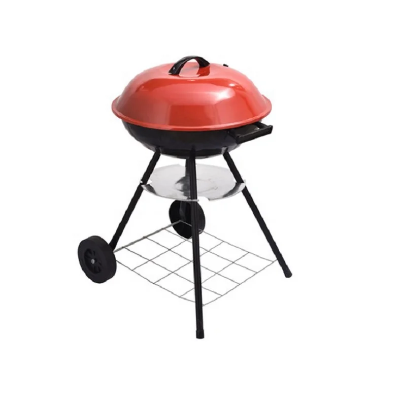 17 Inch Outdoor Charcoal Grill With Lid And Tray