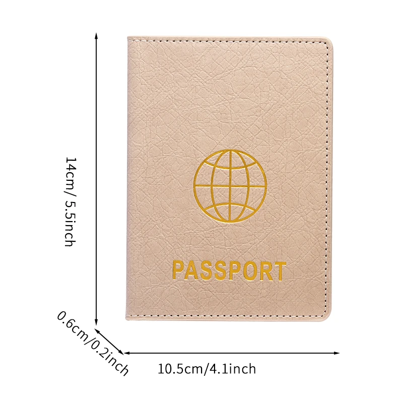 Paper Leather Candy Certificate Passport Holder Wallet Men Passport Case Cover With Logo For Passport Protection