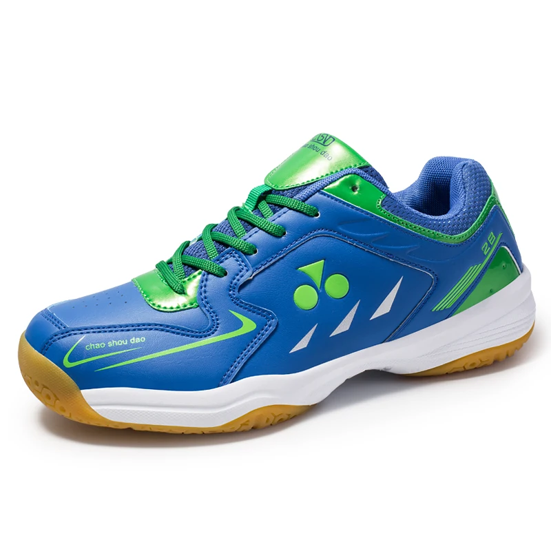 Custom Brand Logo Unisex Professional Badminton Tennis Shoes Men Women Breathable Anti-Slippery Sneakers Training Sports